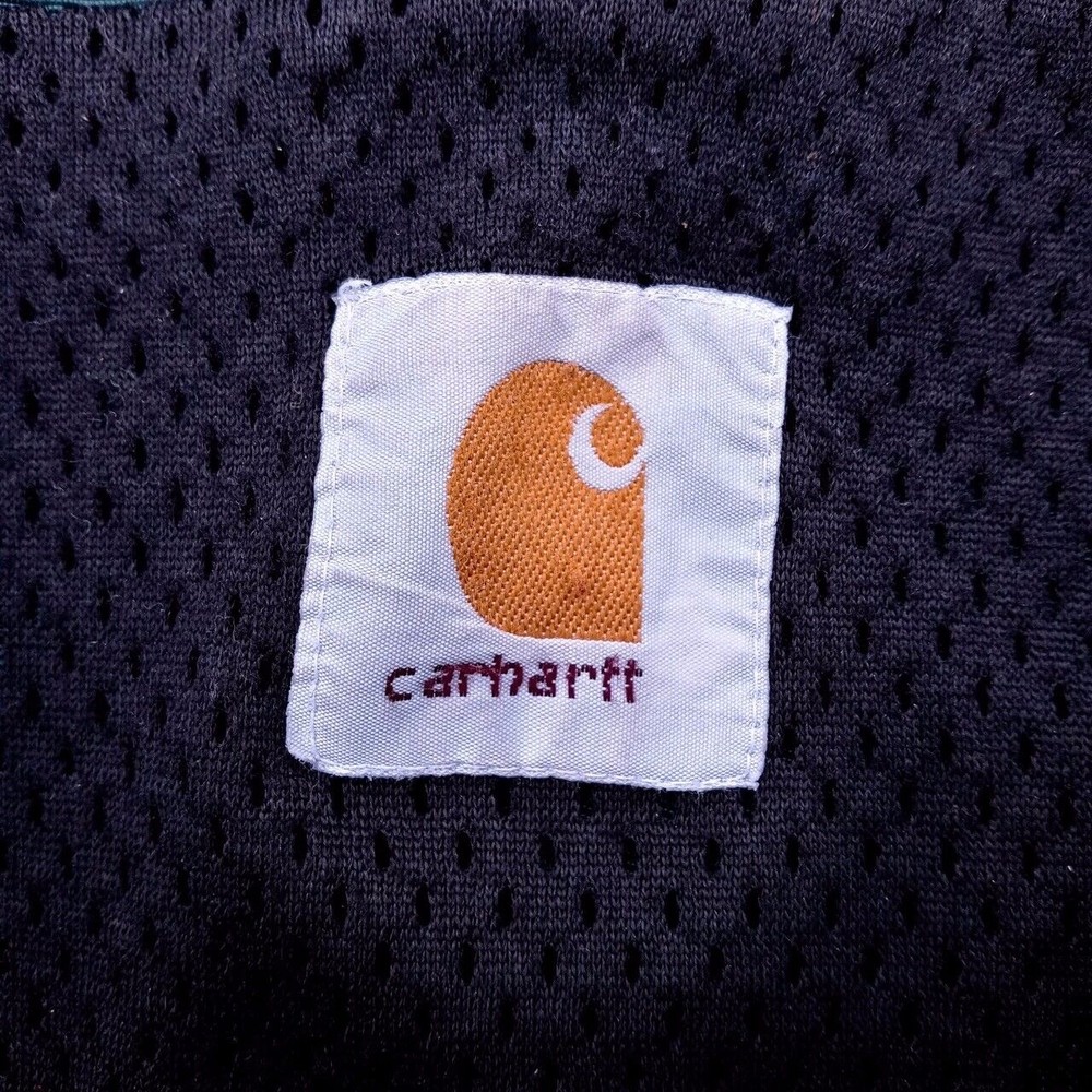 Vintage Carhartt Green Distressed Faded Chore Work Jacket Coat - Mens 3XL XXXL - Picture 4 of 8